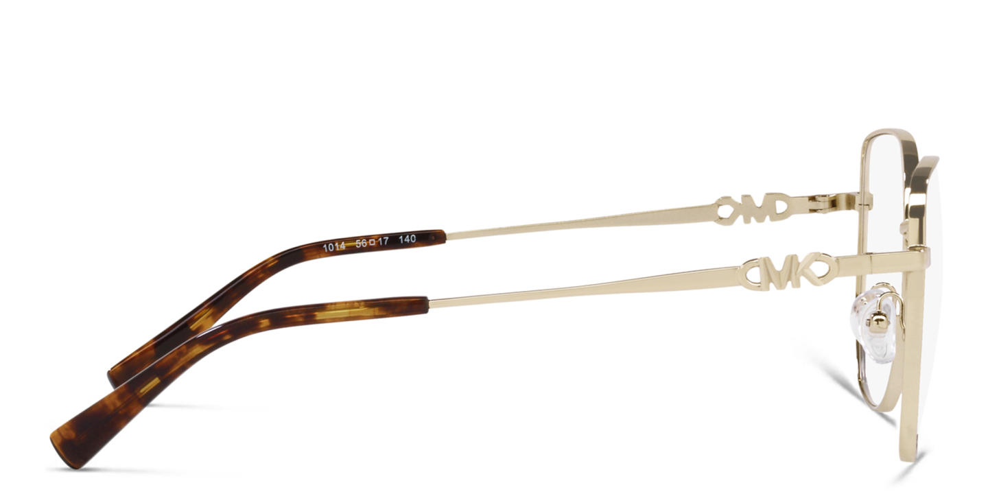 Michael Kors Square Eyeglasses in Gold – Product Photo 2