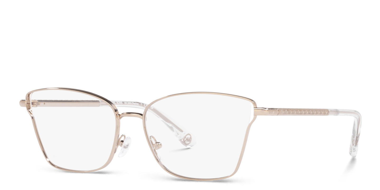 Michael Kors Rectangle Eyeglasses in Rose Gold – Product Photo 1