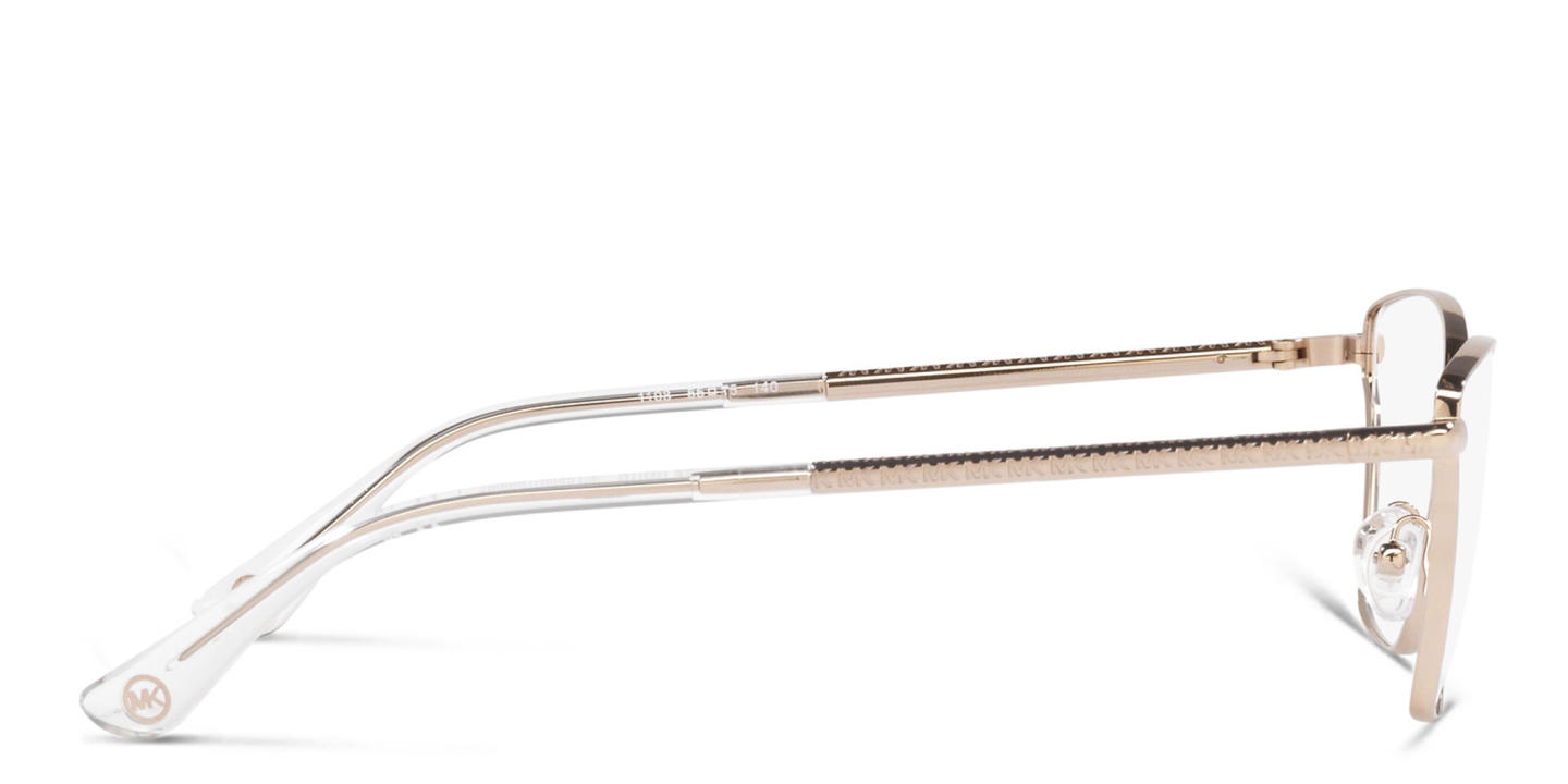 Michael Kors Rectangle Eyeglasses in Rose Gold – Product Photo 2
