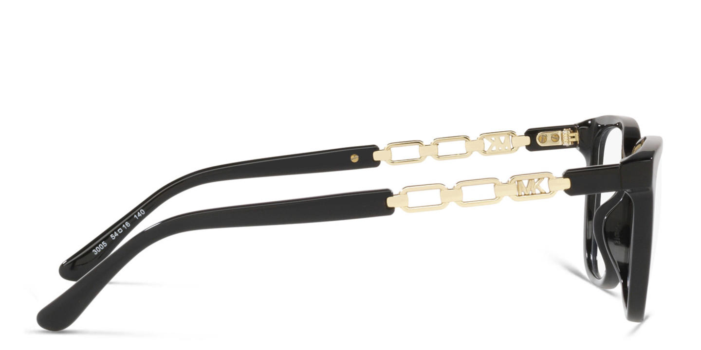 Michael Kors Rectangle Eyeglasses in Black – Product Photo 2