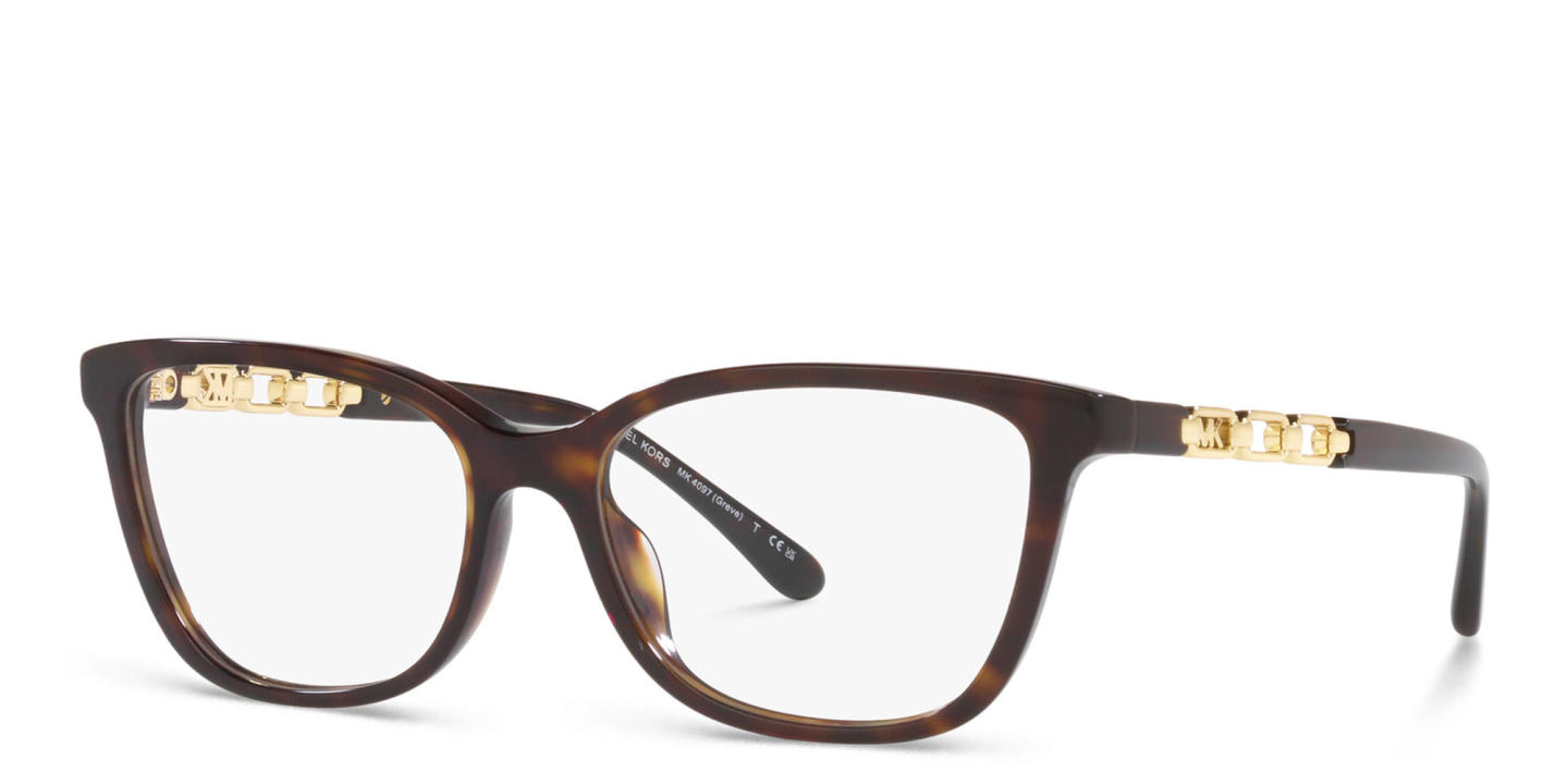 Michael Kors Rectangle Eyeglasses in Havana – Product Photo 1