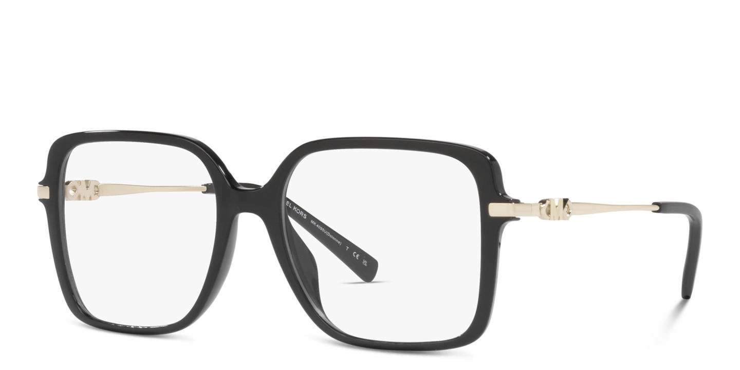 Michael Kors Dolonne Oversized Square Eyeglasses in Black – Product Photo 1