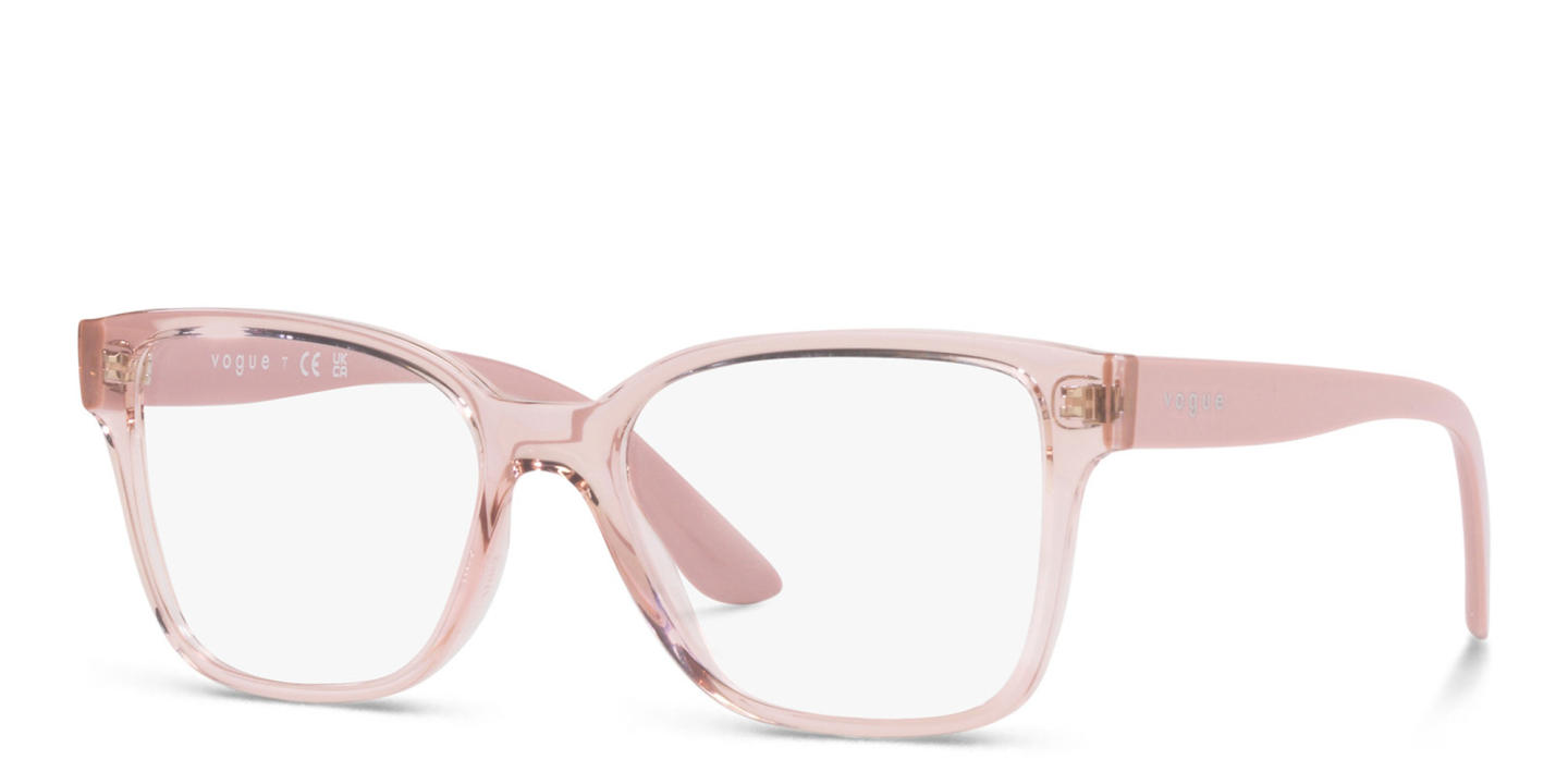 Vogue Eyewear Square Eyeglasses in Pink – Product Photo 1