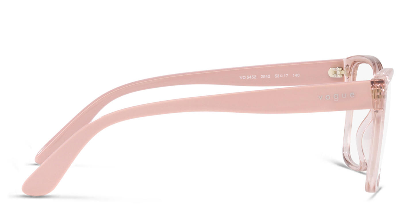 Vogue Eyewear Square Eyeglasses in Pink – Product Photo 2