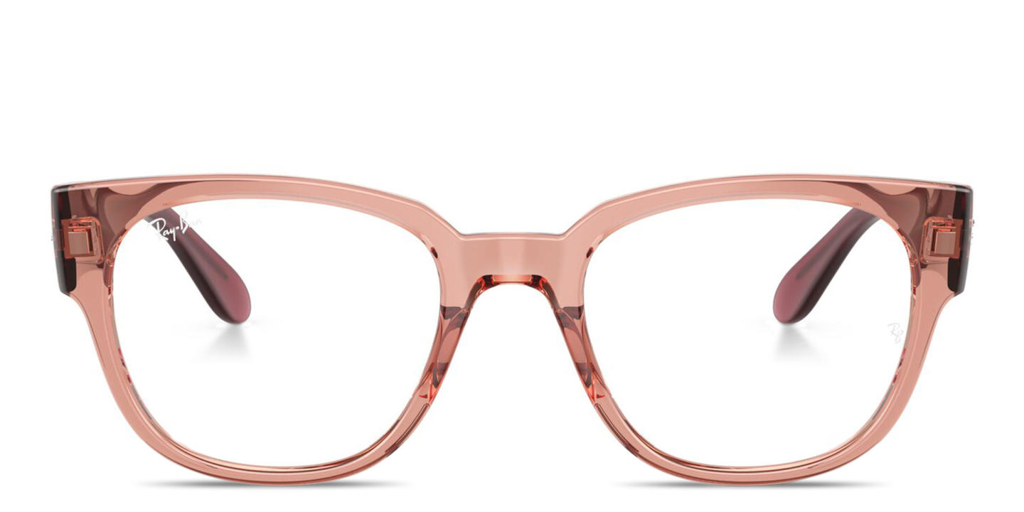 Ray-Ban Optics Unisex Square Eyeglasses in Pink – Product Photo 0