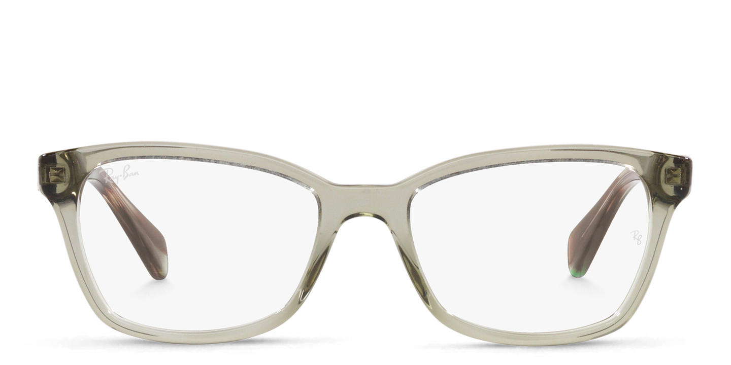 Shop Ray-Ban Junior Kids Square Eyeglasses in Grey online.