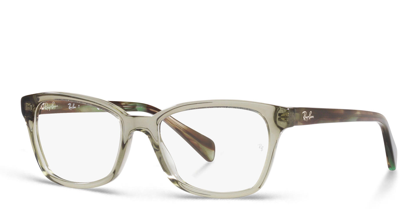 Shop Ray-Ban Junior Kids Square Eyeglasses in Grey online.