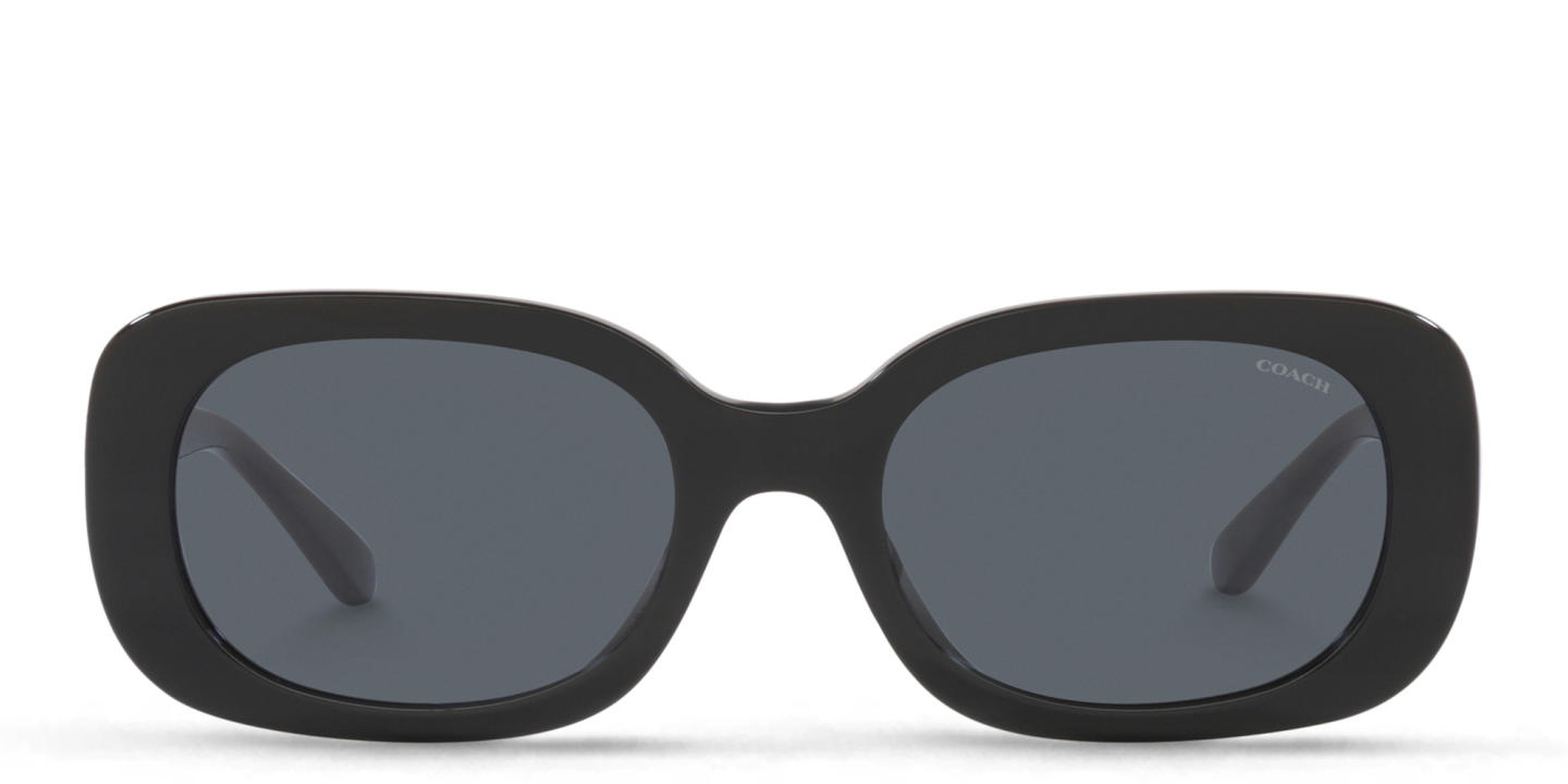 Coach Round Sunglasses in Black – Product Photo 0