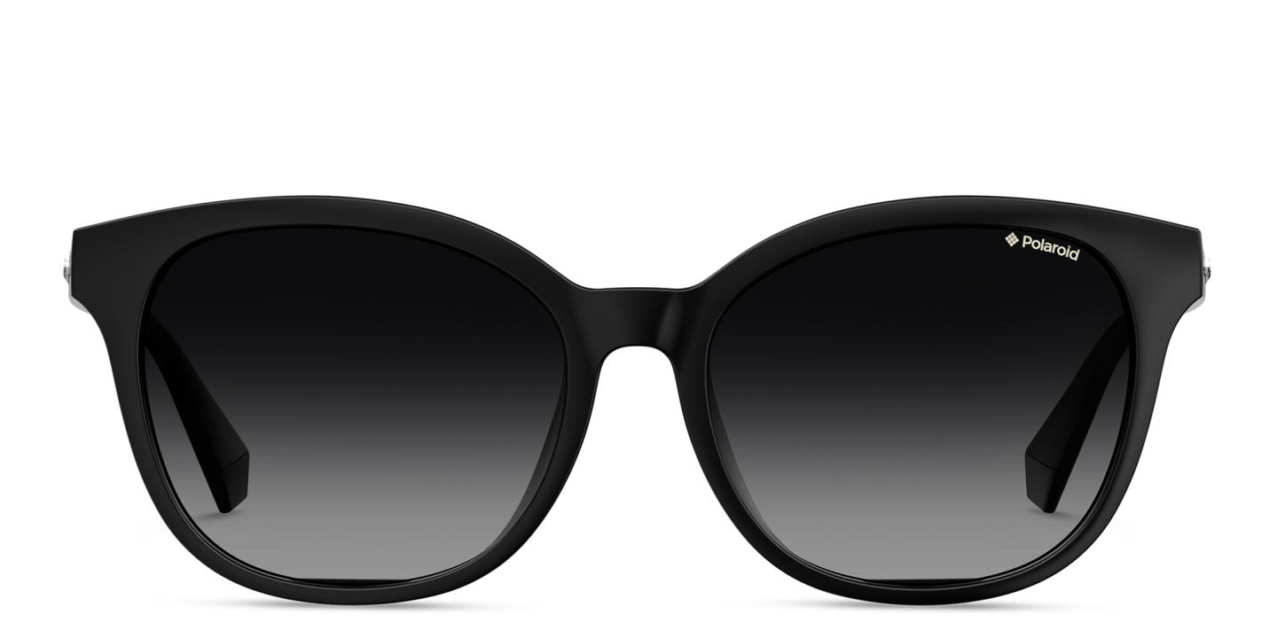 Shop Polaroid Square Sunglasses in Black online.