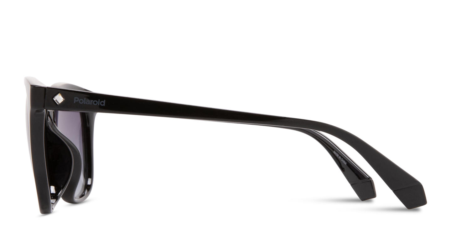 Shop Polaroid Square Sunglasses in Black online.