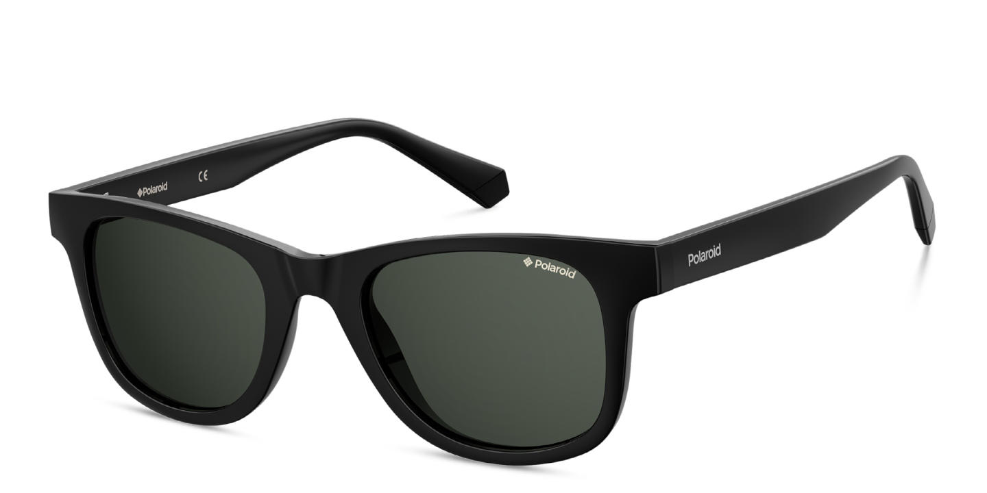Shop Polaroid Square Sunglasses in Black online.