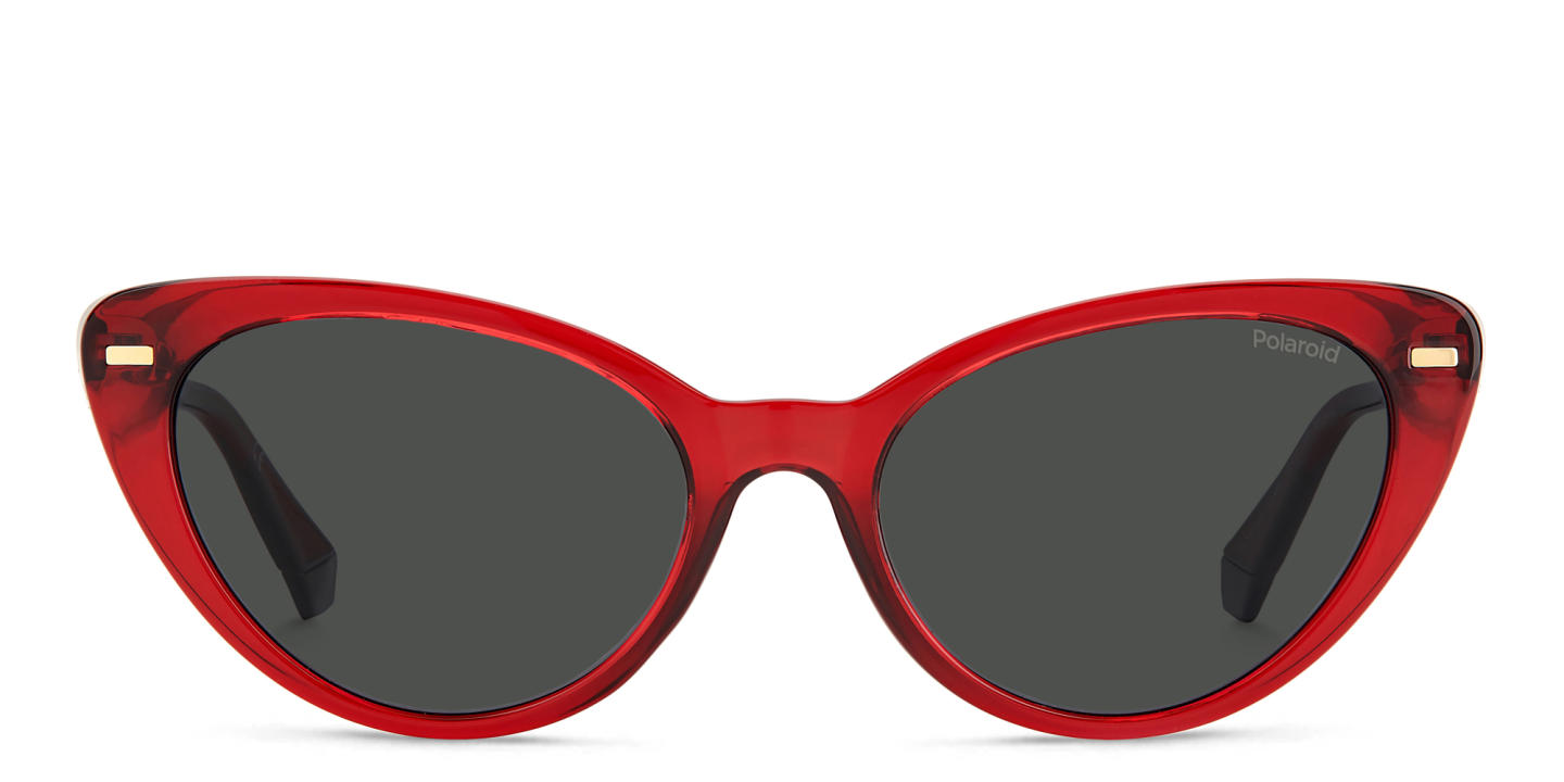 Shop Polaroid Cat-Eye Sunglasses in Red online.
