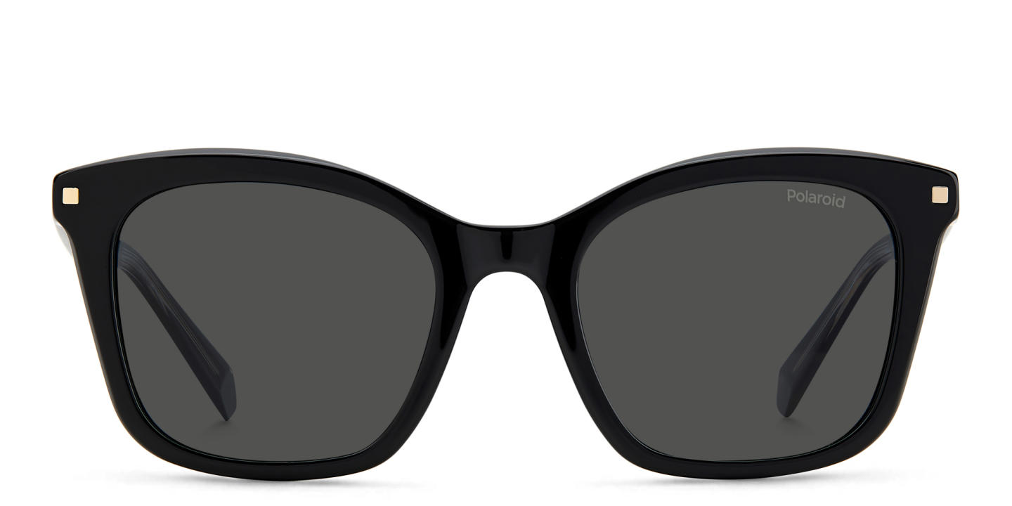 Polaroid Oversized Square Sunglasses in Black – Product Photo 0