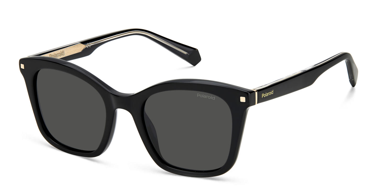 Polaroid Oversized Square Sunglasses in Black – Product Photo 1