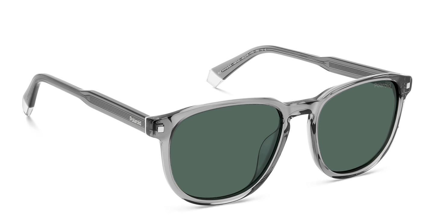 Shop Polaroid Rectangle Sunglasses in Grey online.