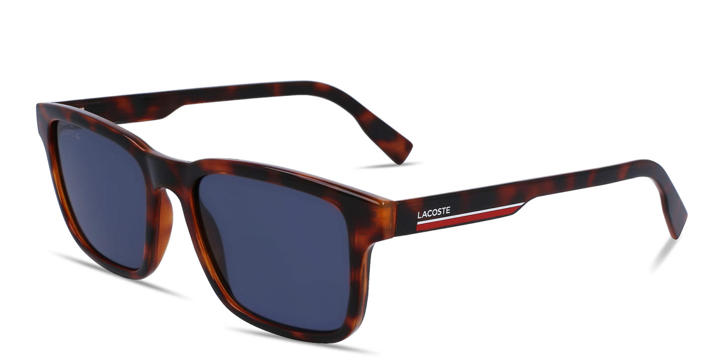Lacoste Logo Lettering Square Sunglasses in Brown – Product Photo 1