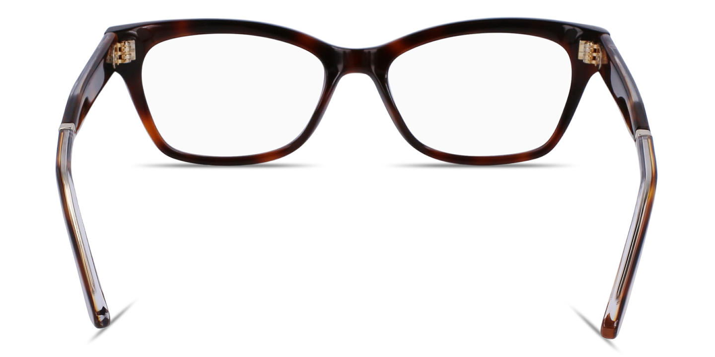 Calvin Klein Logo Cat-Eye Eyeglasses in Havana – Product Photo 3