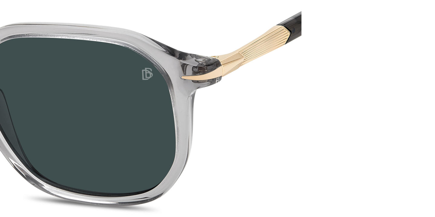 تسوق نظارات شمسية غير منتظمة ديفيد بيكهام بلون رمادي أونلاين.