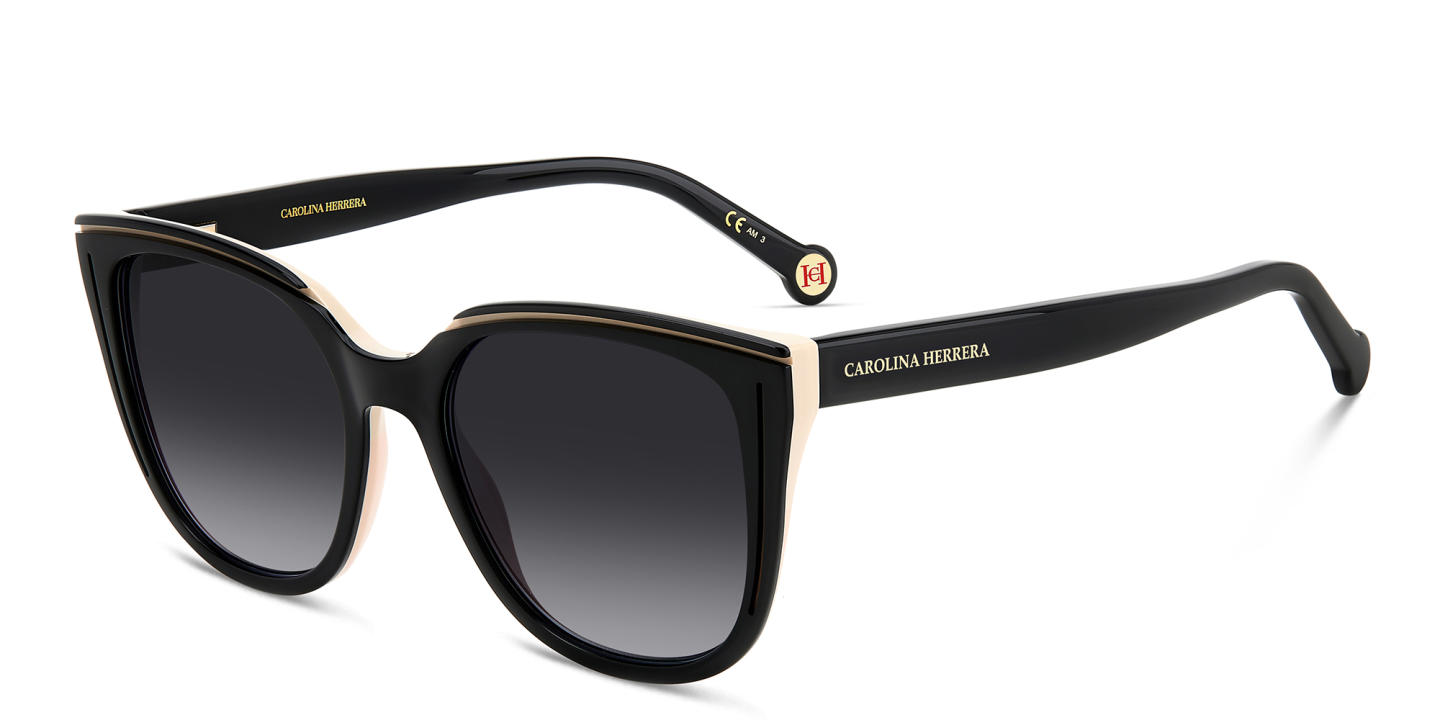 Carolina Herrera Round Sunglasses in Black – Product Photo 1
