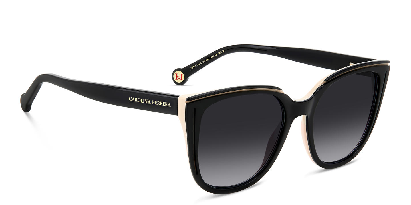 Carolina Herrera Round Sunglasses in Black – Product Photo 2