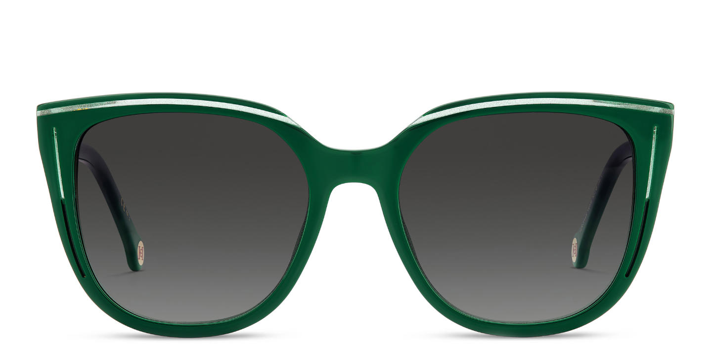 Carolina Herrera Round Sunglasses in Green – Product Photo 0
