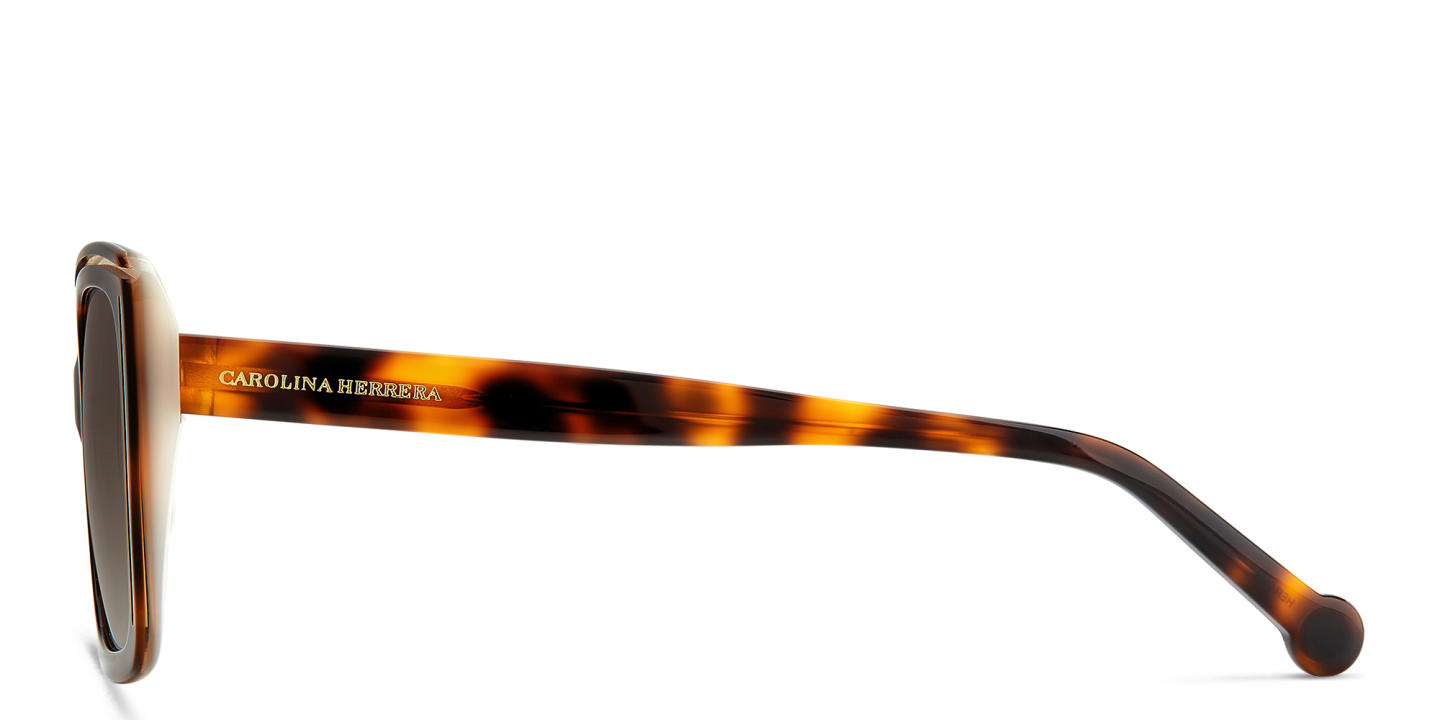 Shop Carolina Herrera Square Sunglasses in Havana online.