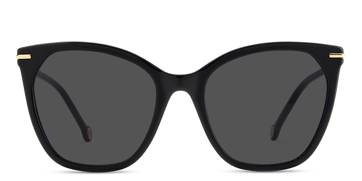 Shop Carolina Herrera Cat-Eye Sunglasses in Black online.