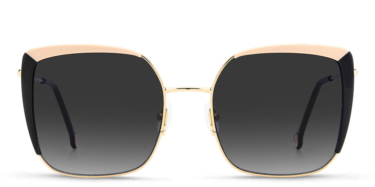 Carolina Herrera Oversized Square Sunglasses in Gold – Product Photo 0