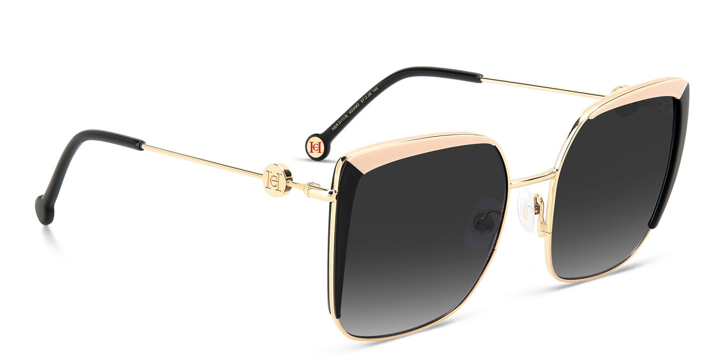 Carolina Herrera Oversized Square Sunglasses in Gold – Product Photo 2