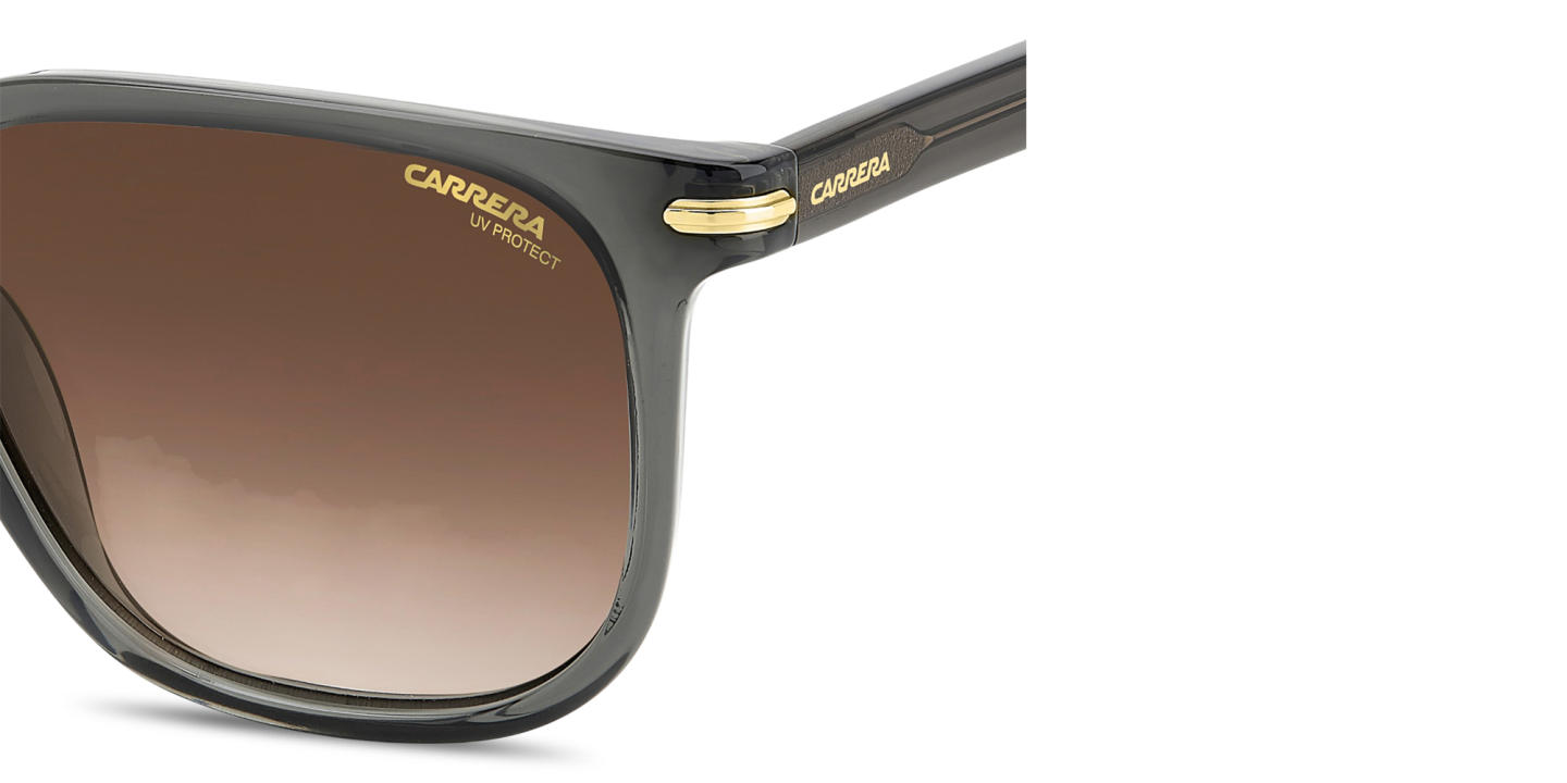 Shop Carrera Logo Lettering Unisex Pillow Sunglasses in Transparent Grey online.