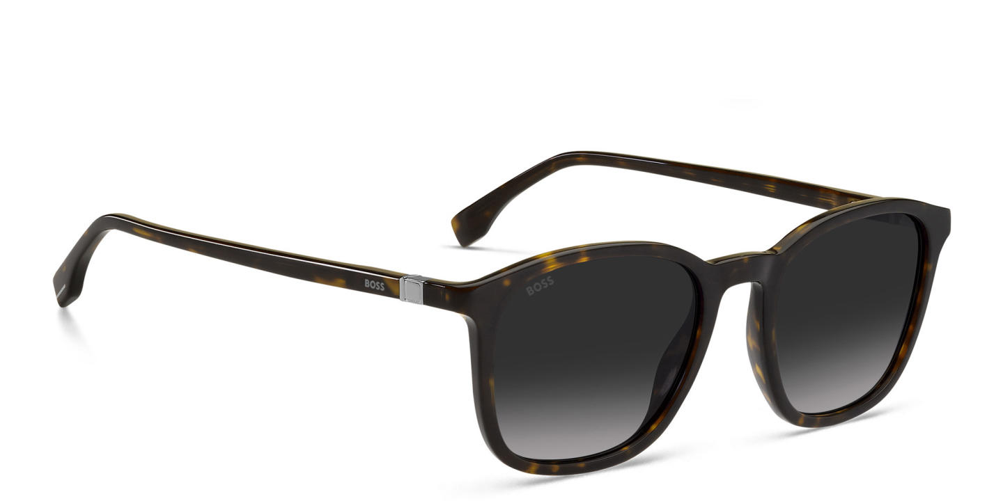 Hugo Boss Round Sunglasses in Havana – Product Photo 2