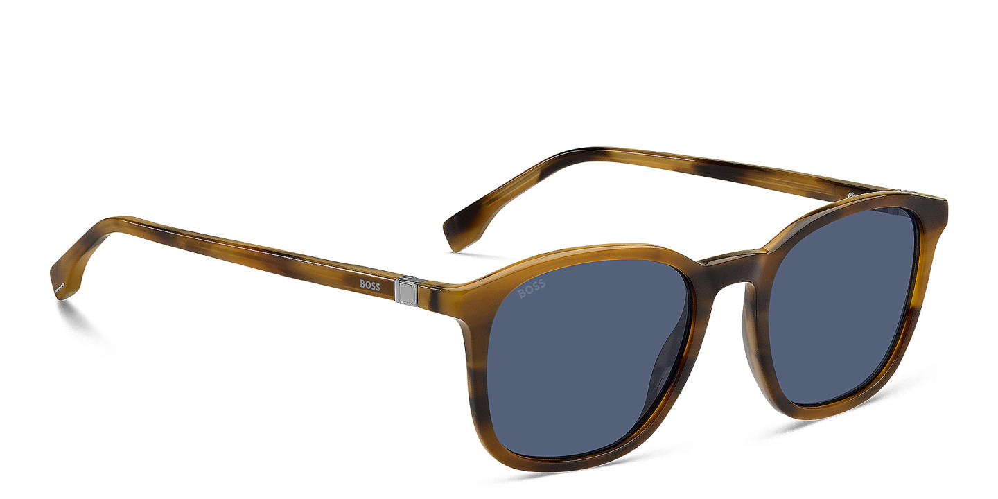 Hugo Boss Logo Round Sunglasses in Brown – Product Photo 3