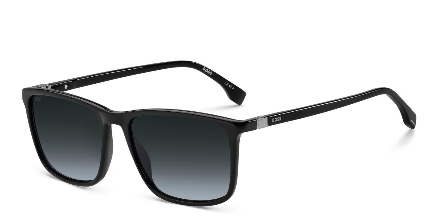 Hugo Boss Logo Square Sunglasses in Black – Product Photo 1