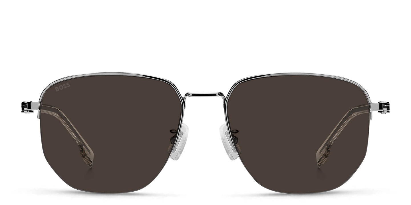 Shop Hugo Boss Irregular Sunglasses in Gunmetal online.