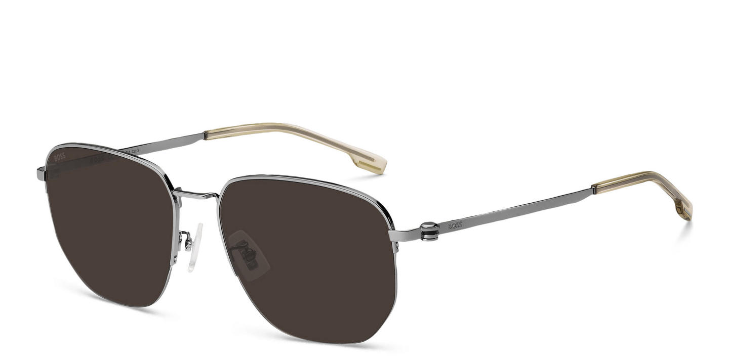 Shop Hugo Boss Irregular Sunglasses in Gunmetal online.