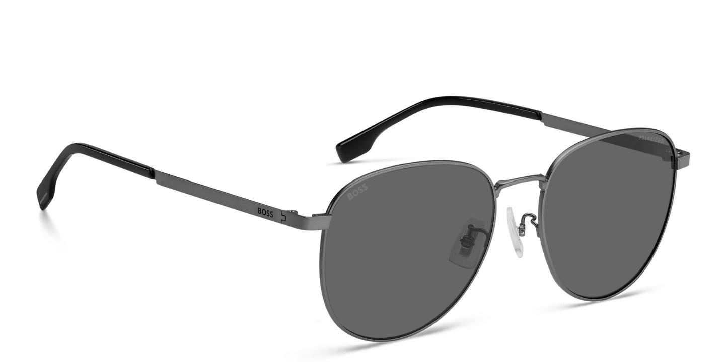 Hugo Boss Round Sunglasses in Gunmetal – Product Photo 2