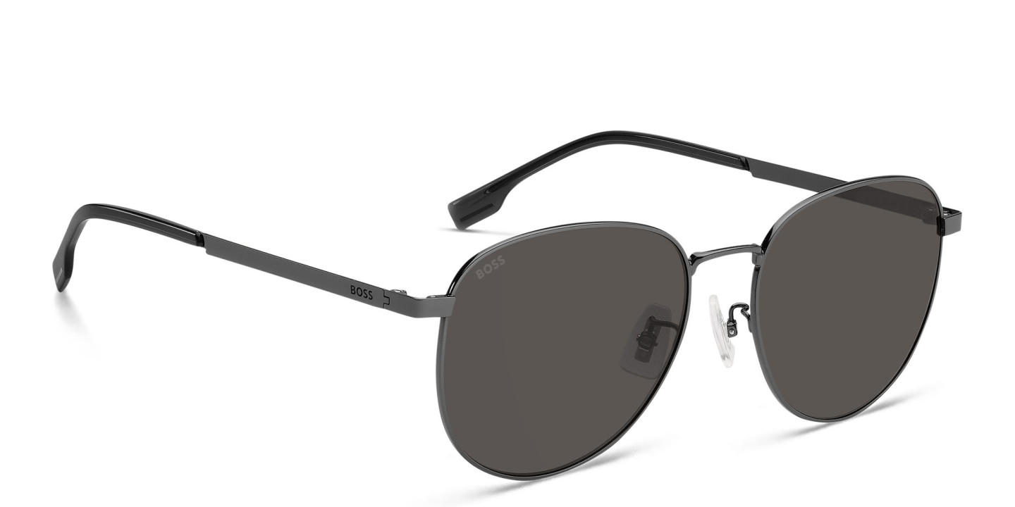 Hugo Boss Round Sunglasses in Dark Gunmetal – Product Photo 2