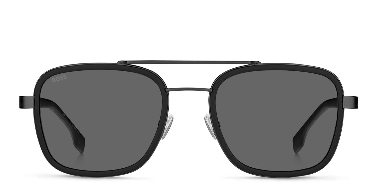 Shop Hugo Boss Square Sunglasses in Black online.