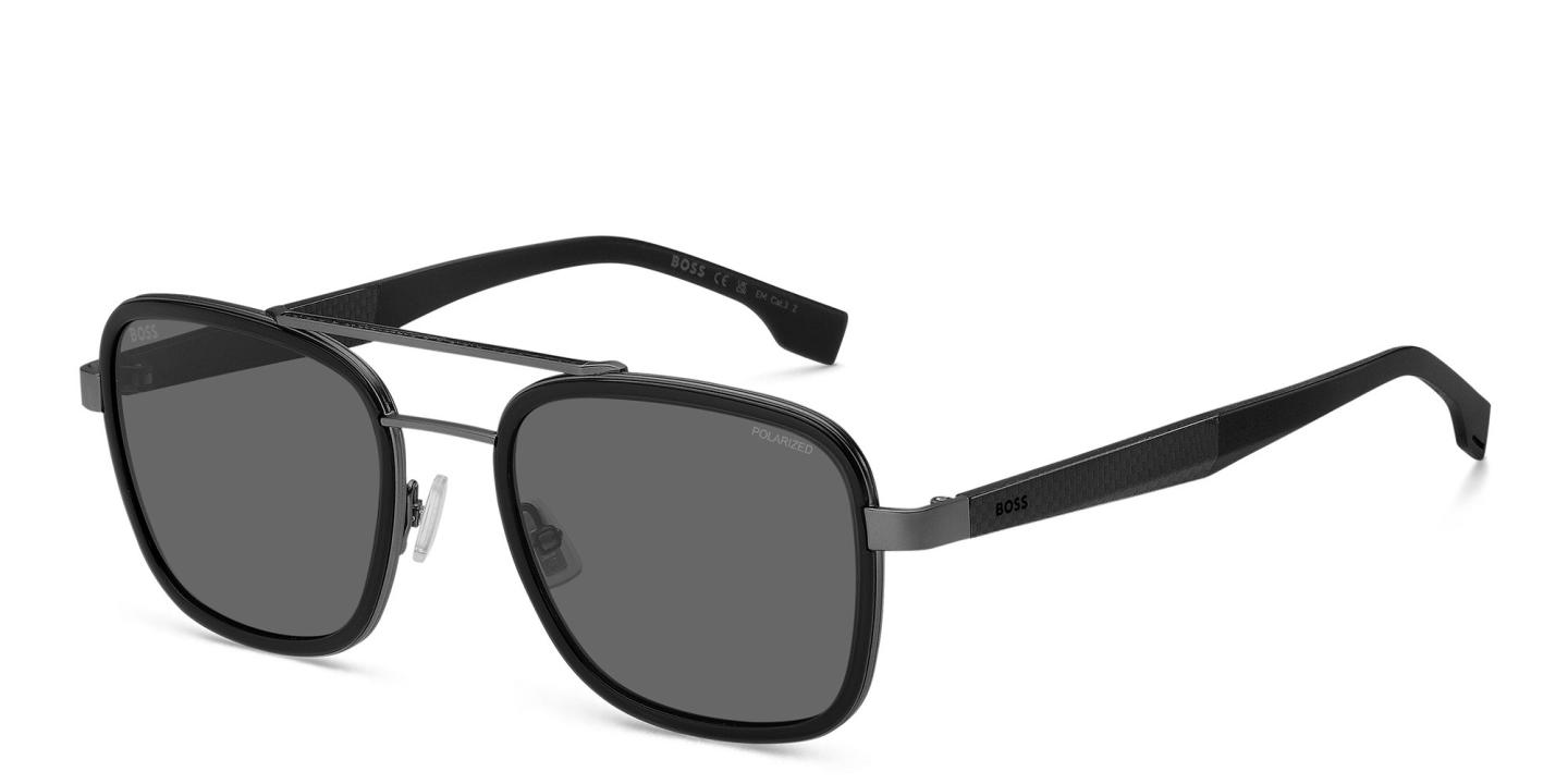 Hugo Boss Square Sunglasses in Silver – Product Photo 1