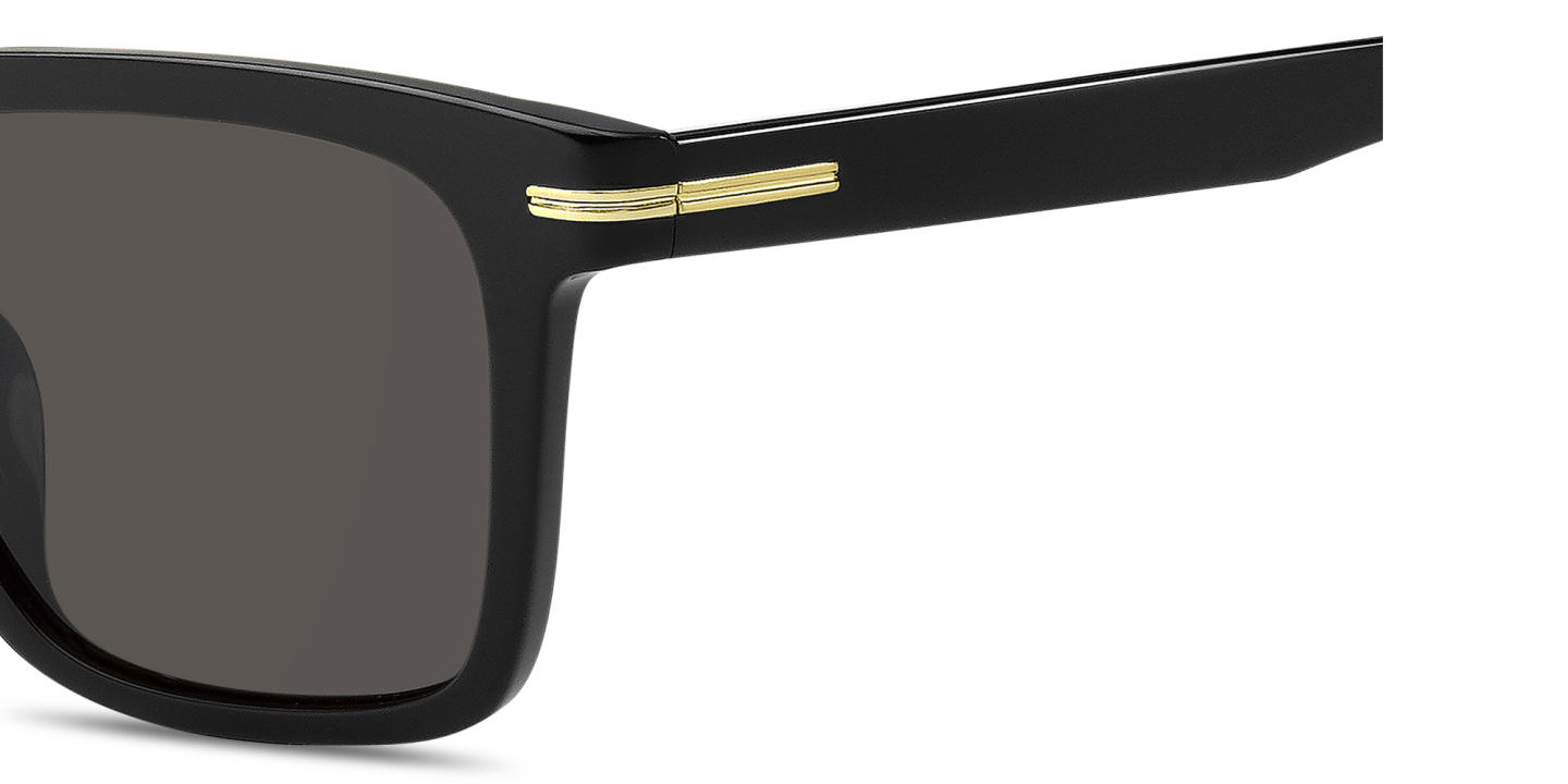 Hugo Boss Logo Signature Rectangle Sunglasses in Black – Product Photo 3