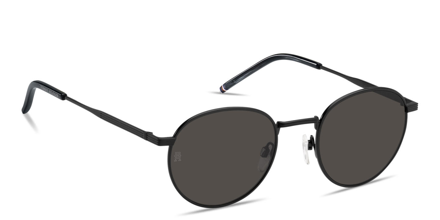 Tommy Hilfiger Round Sunglasses in Black – Product Photo 2