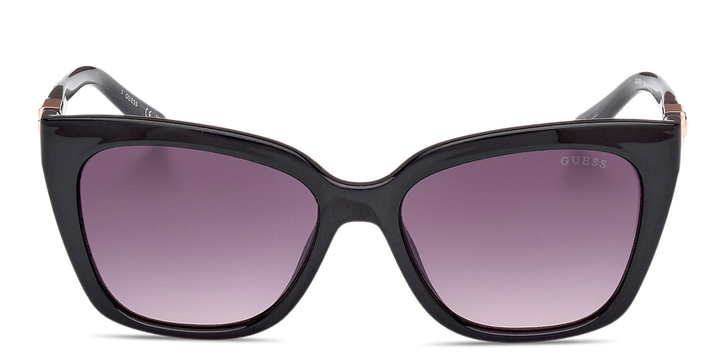 Shop Guess G Emblem Square Sunglasses in Black online.