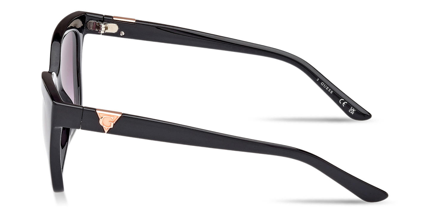 Shop Guess G Emblem Square Sunglasses in Black online.