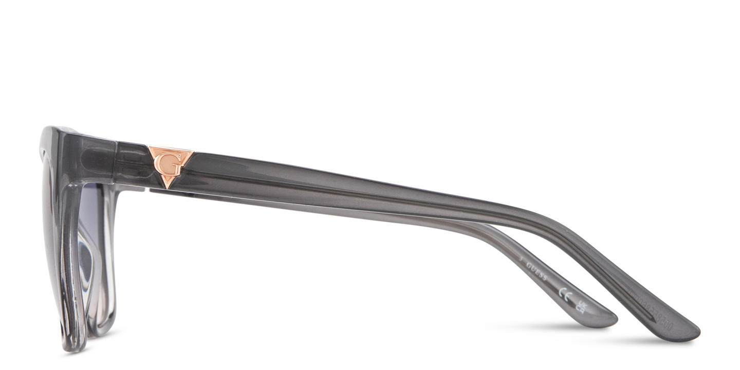 Shop Guess G Logo Square Sunglasses in Transparent Grey online.