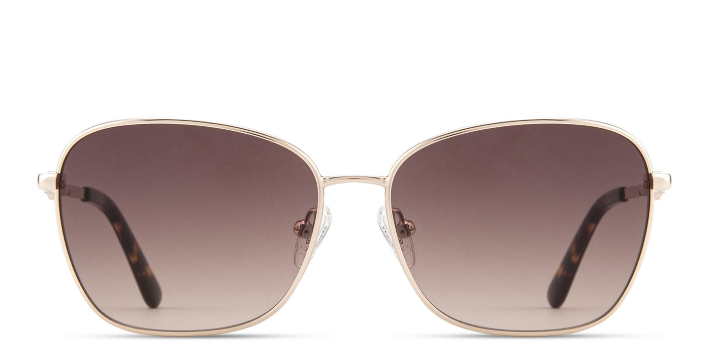 Shop Guess G Logo Cat-Eye Sunglasses in Shiny Gold online.