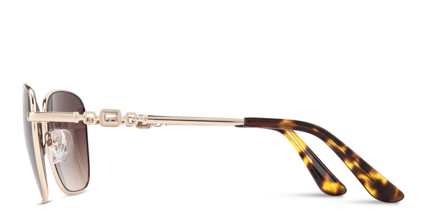 Shop Guess G Logo Cat-Eye Sunglasses in Shiny Gold online.