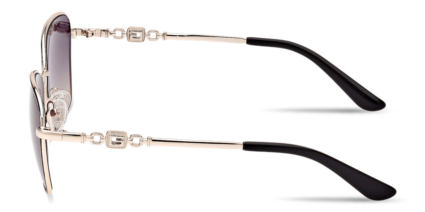 Shop Guess G Logo Cat-Eye Sunglasses in Gold online.