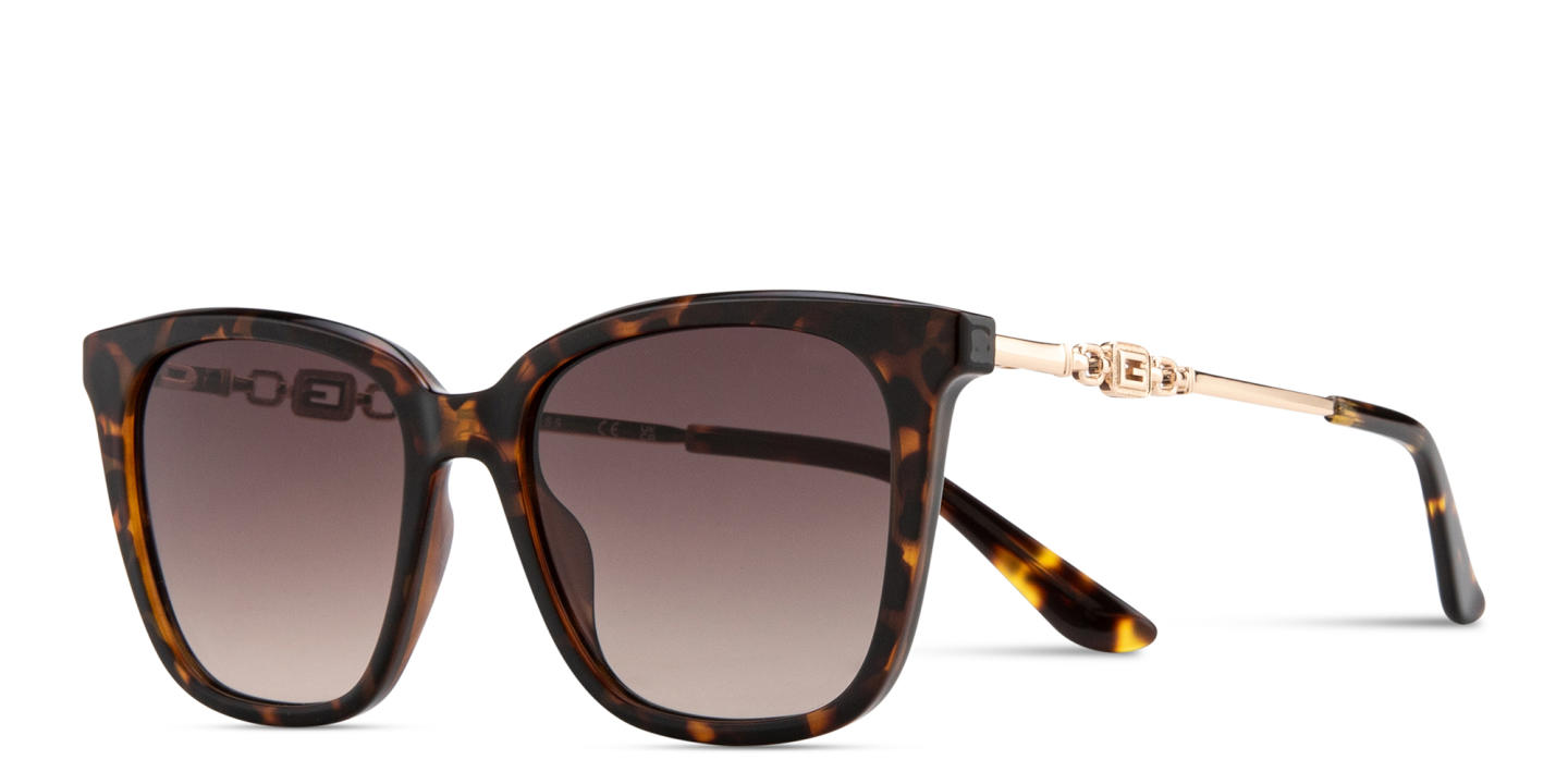 Shop Guess G Logo Square Sunglasses in Tortoise online.