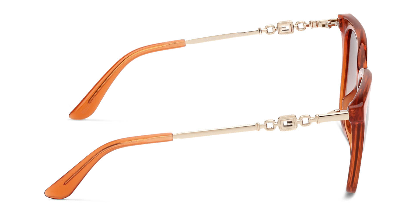 Guess Square Sunglasses in Orange – Product Photo 2