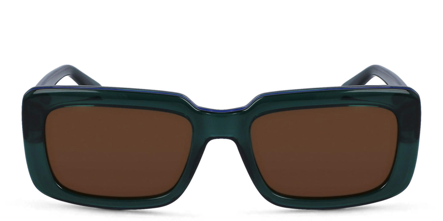 KARL LAGERFELD Unisex Rectangle Sunglasses in Green – Product Photo 0